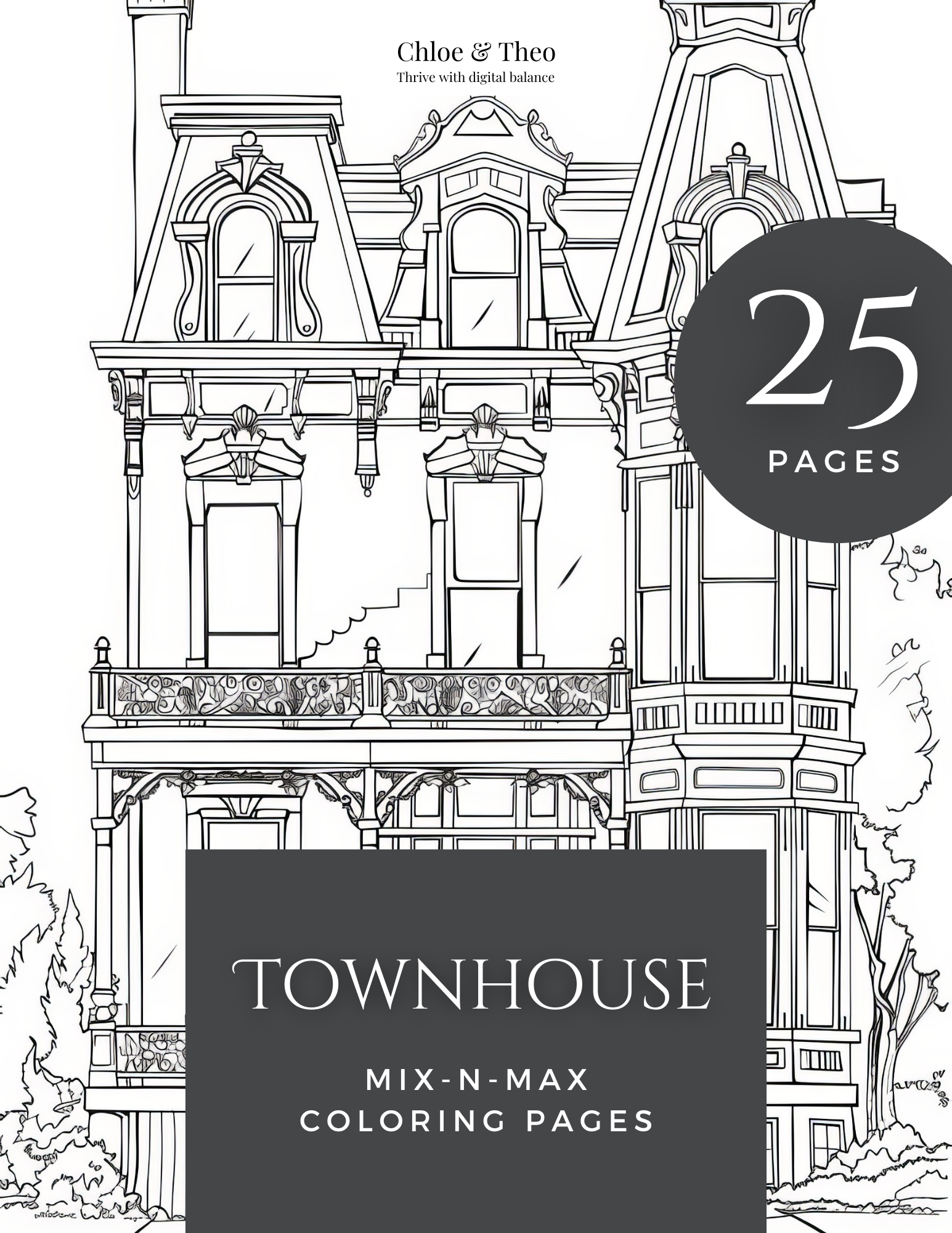 Townhouse Coloring Book