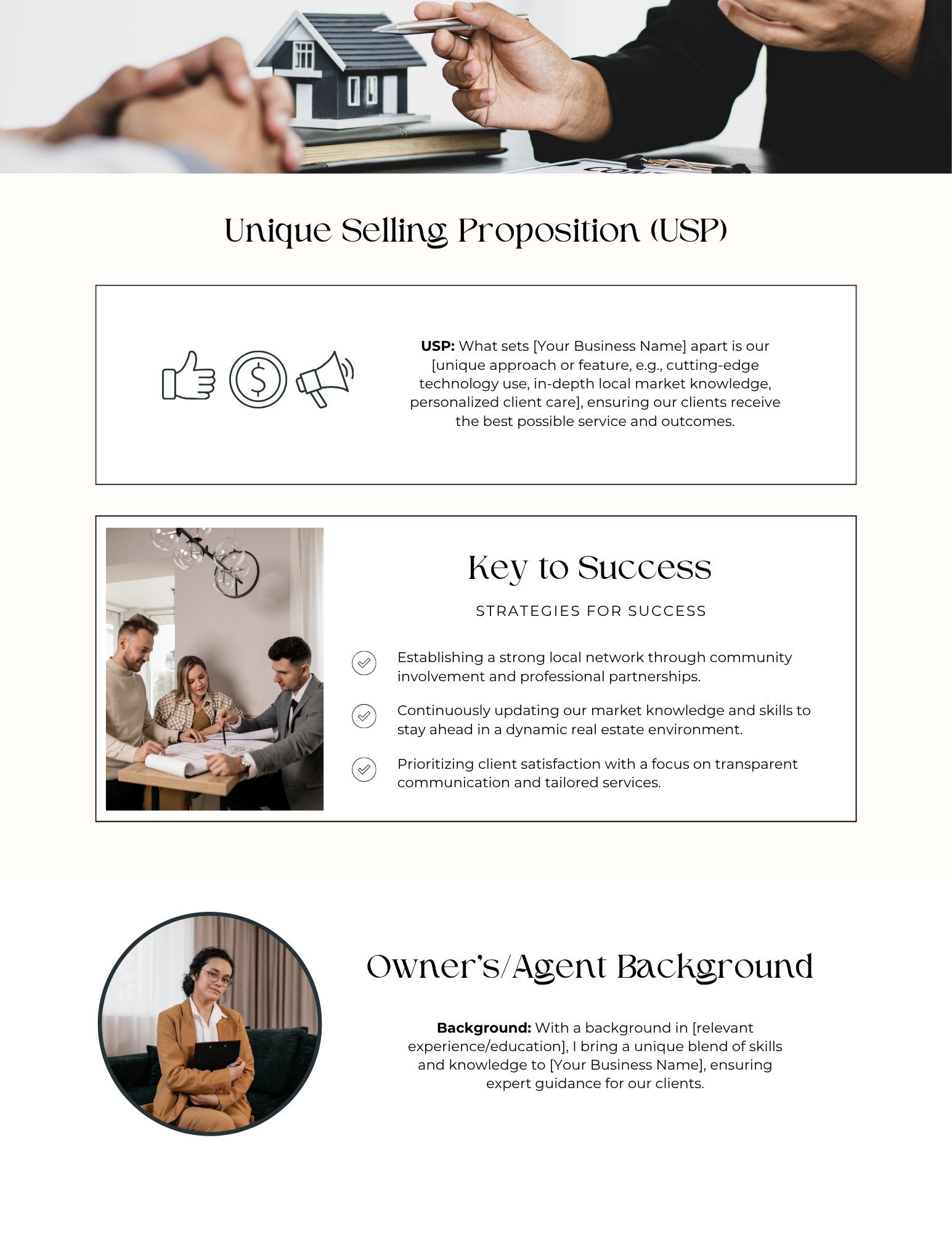 Real Estate Agents Business Plan Template