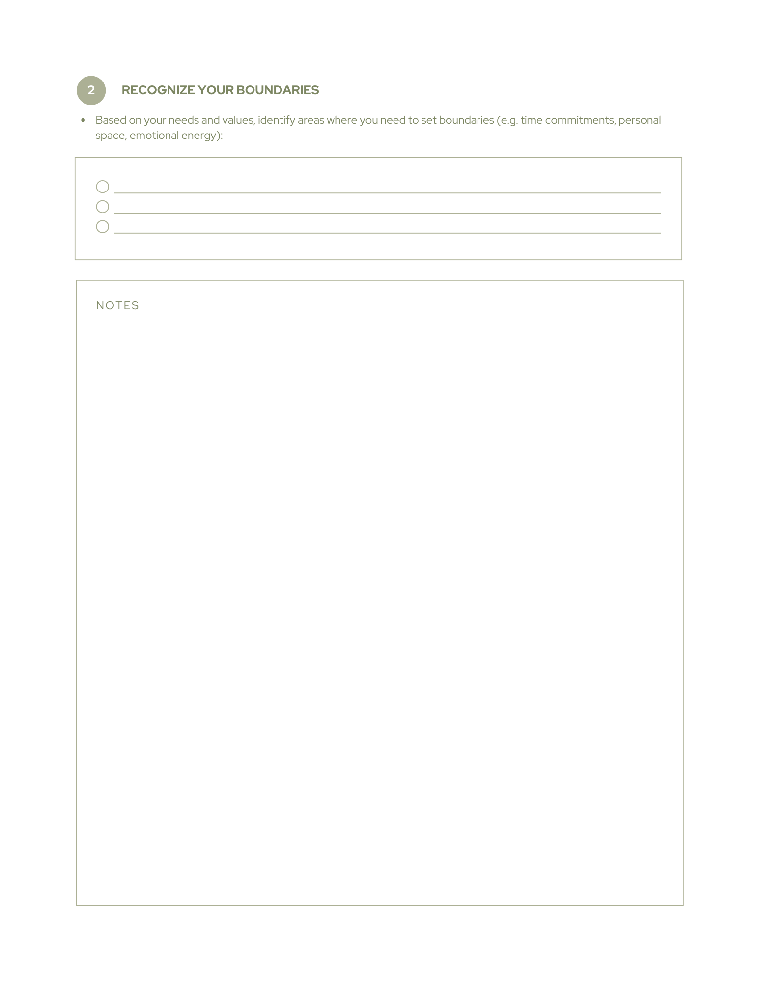 People Pleasing Worksheets