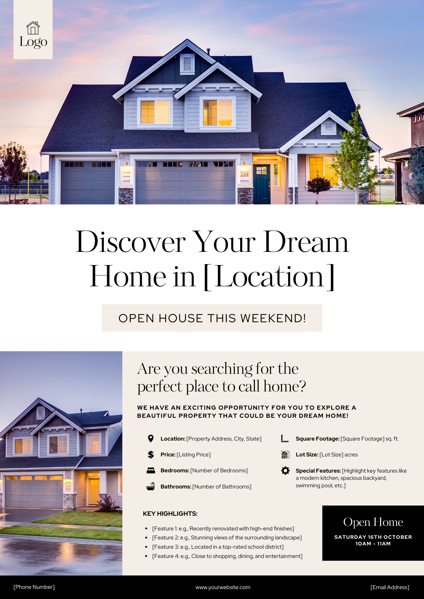 Real Estate New Property Email Flyer