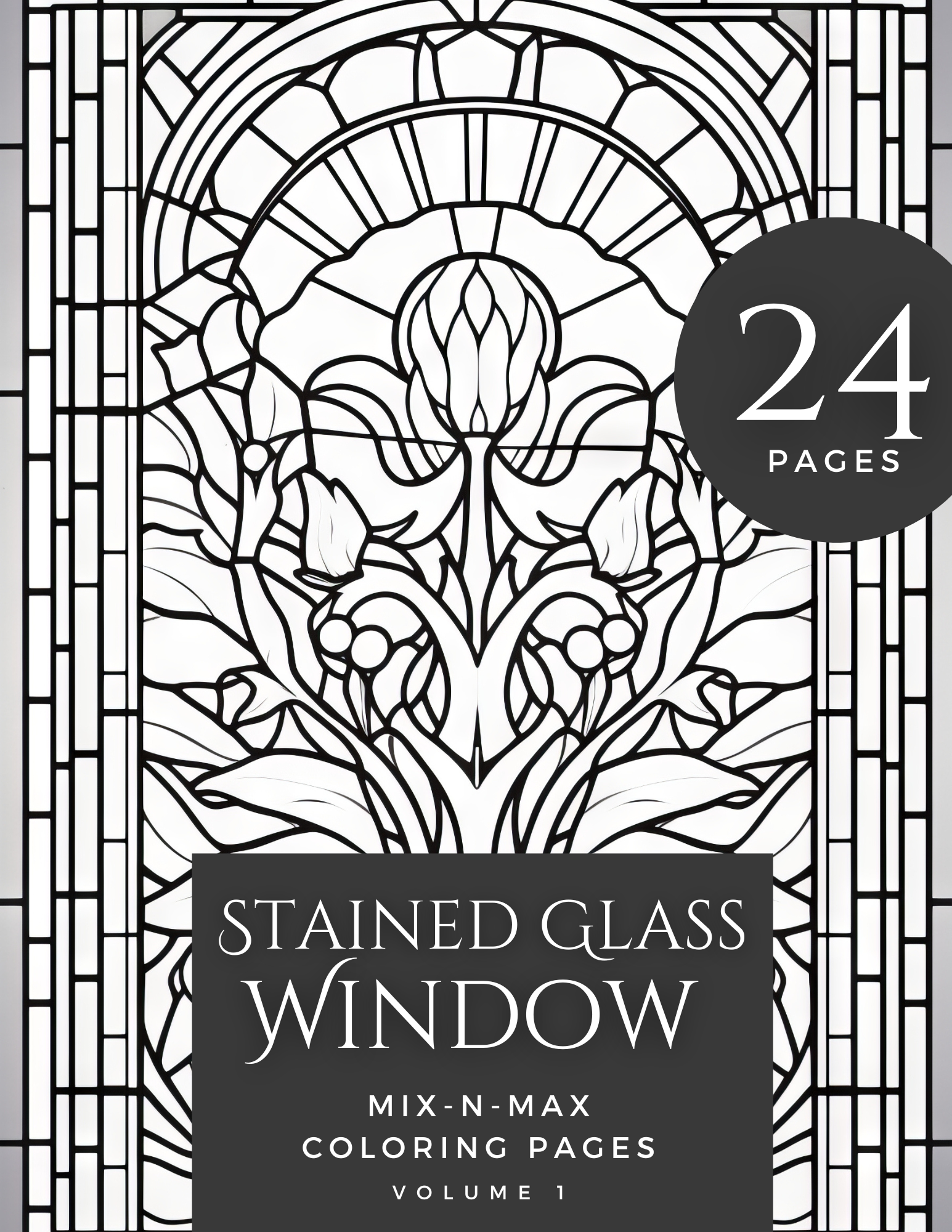 Stained Glass Window Coloring Book