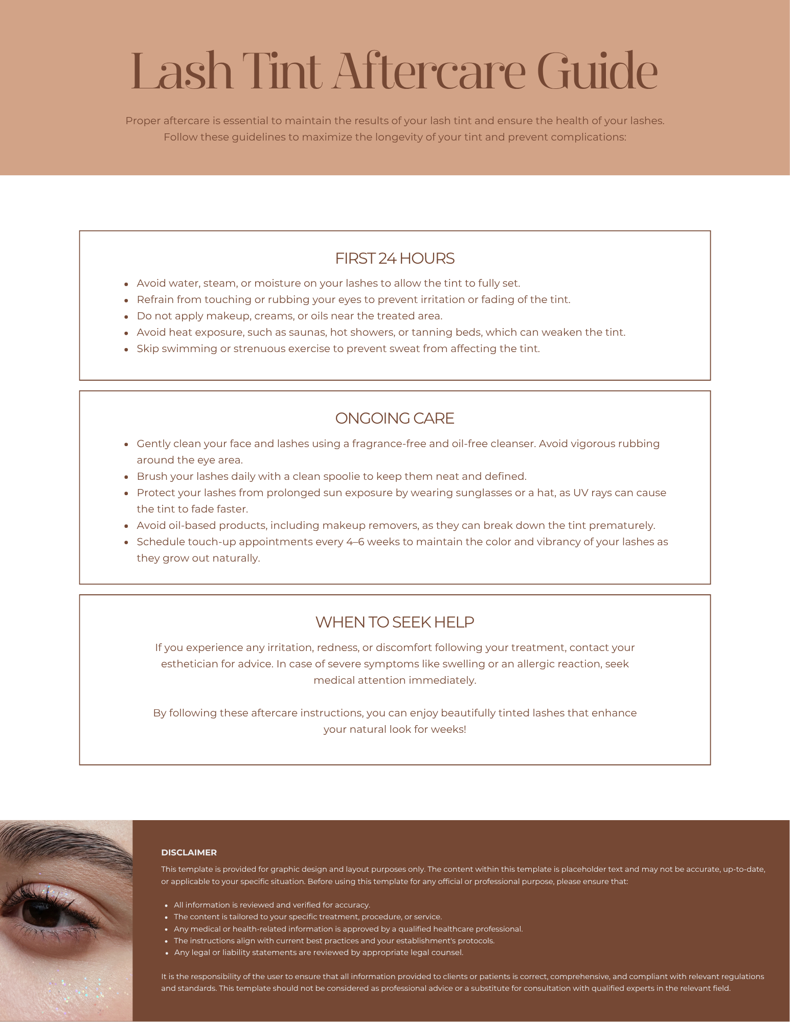 After Care Guide - 25 Post-Treatments