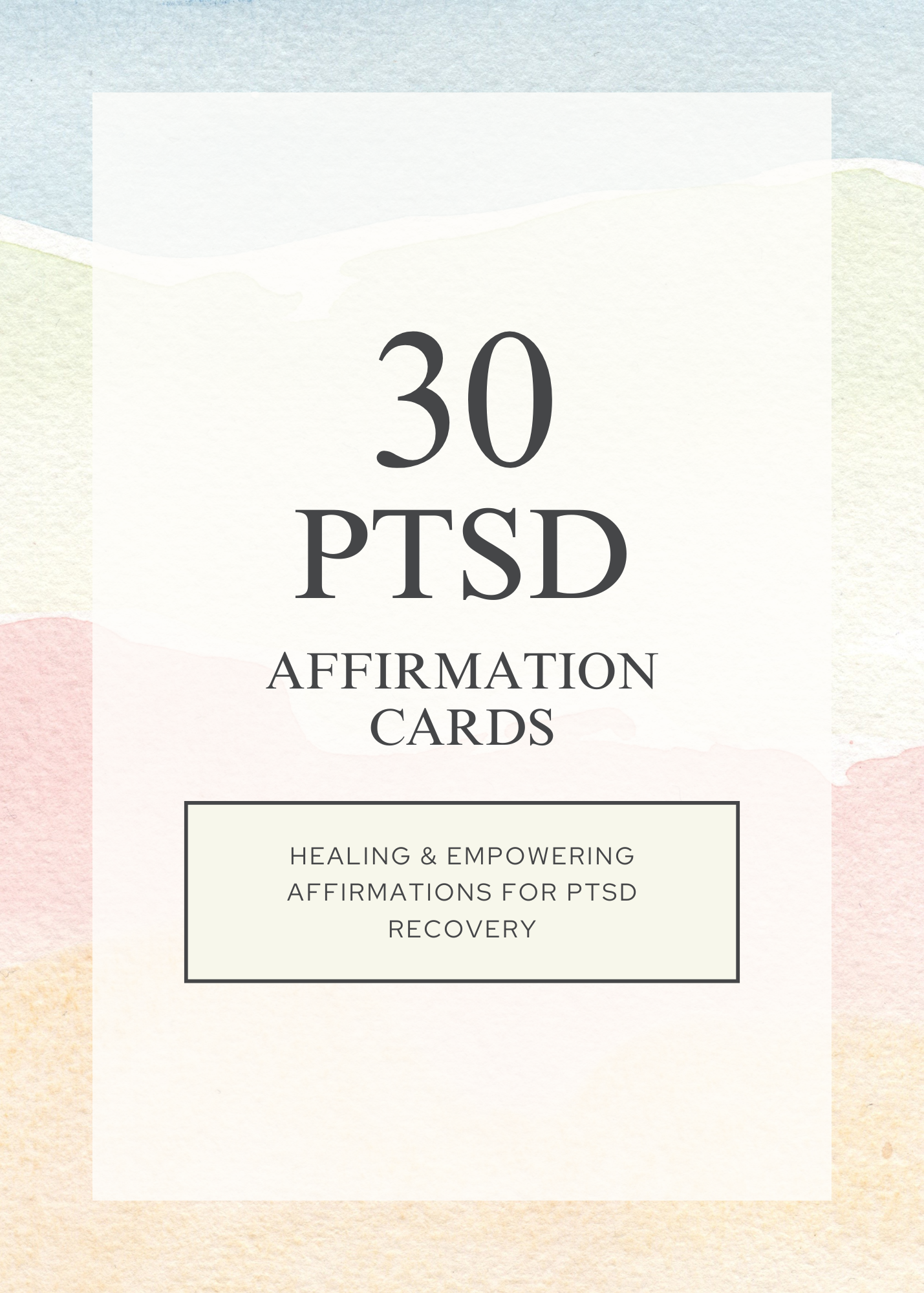 30 PTSD Affirmation Cards