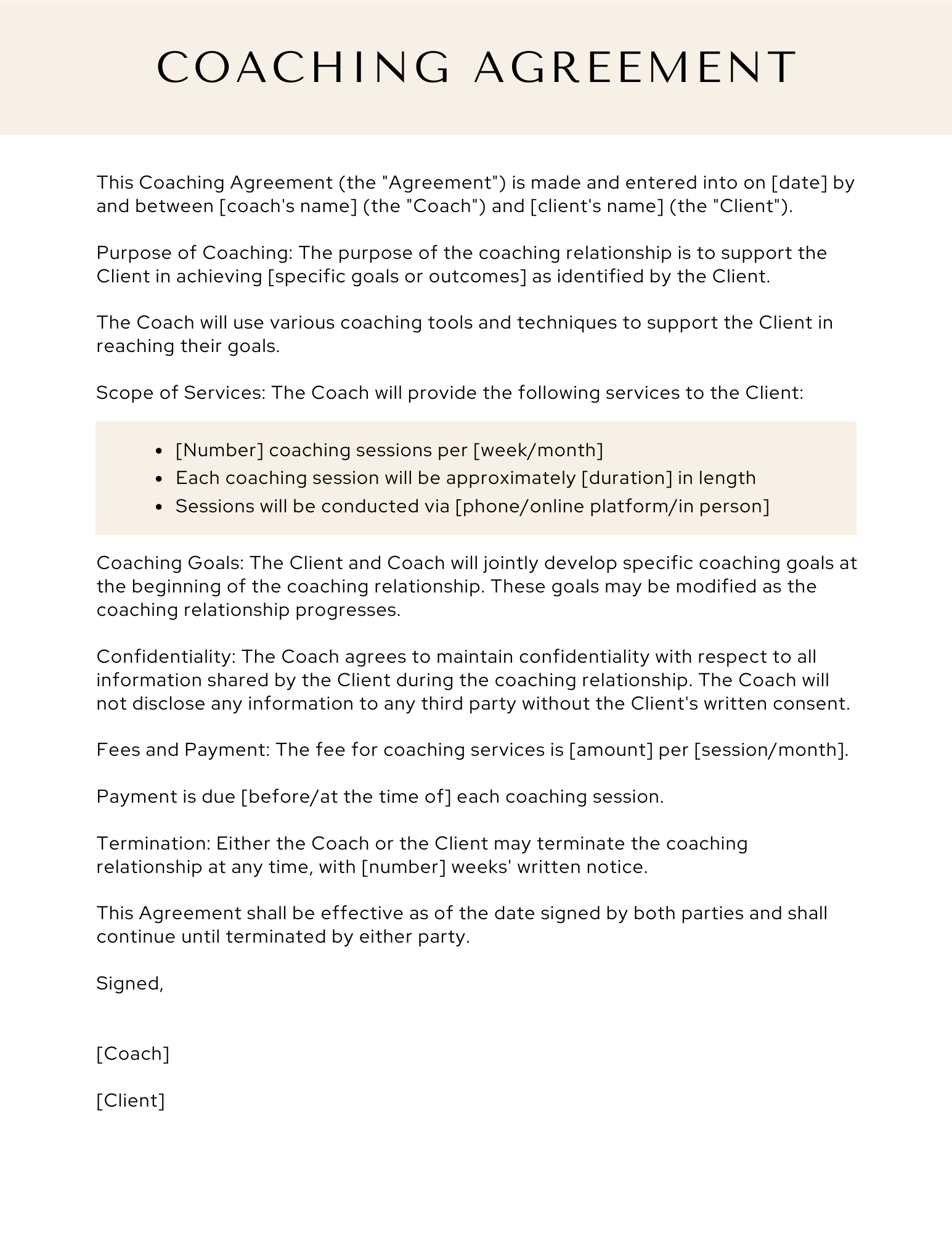 Coaching Client Welcome Kit 