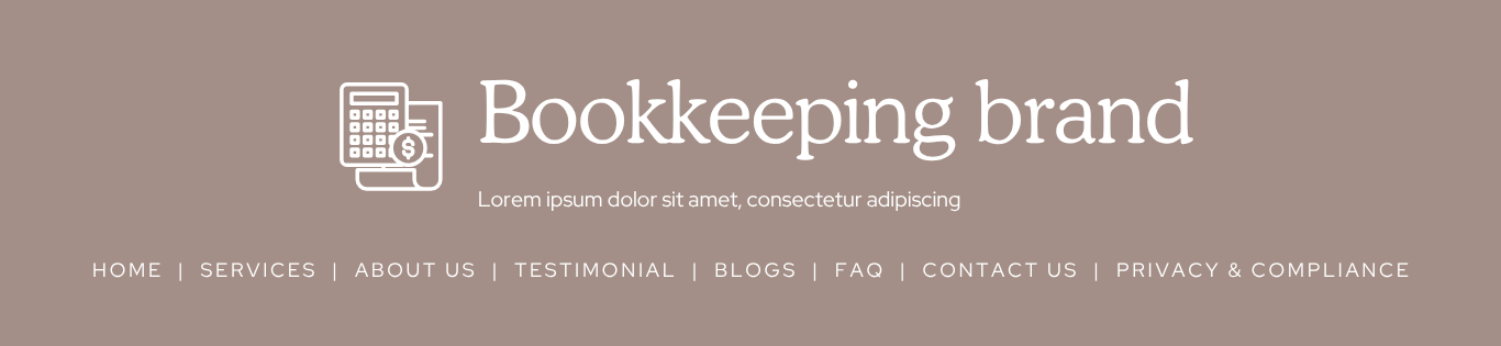 Bookkeeper Website Template 