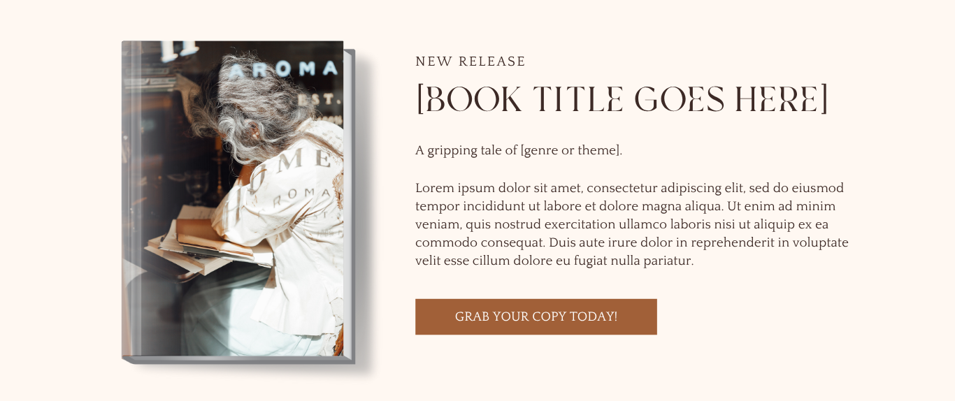 Personalized Author Website Template