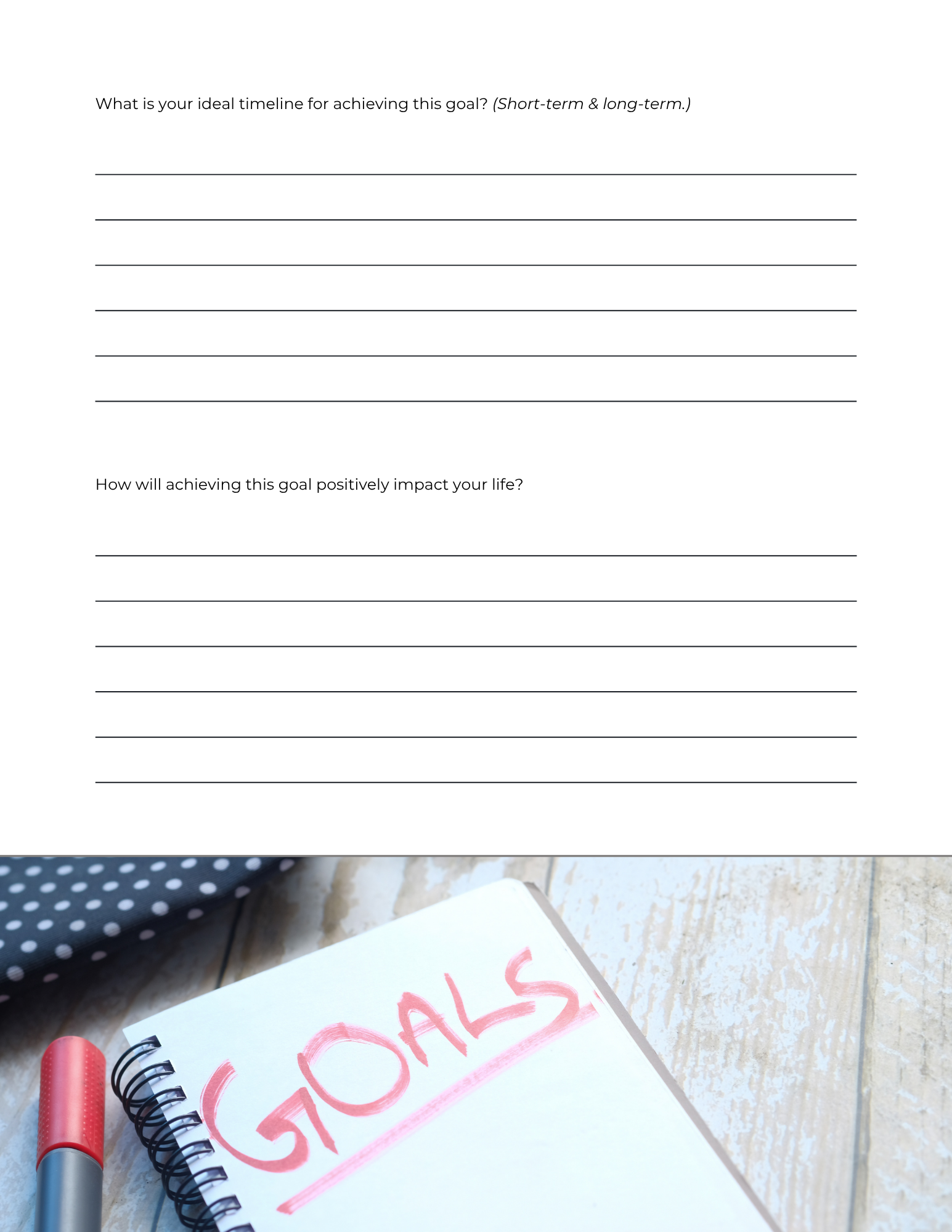 Action Plan Life Coaching Checklist