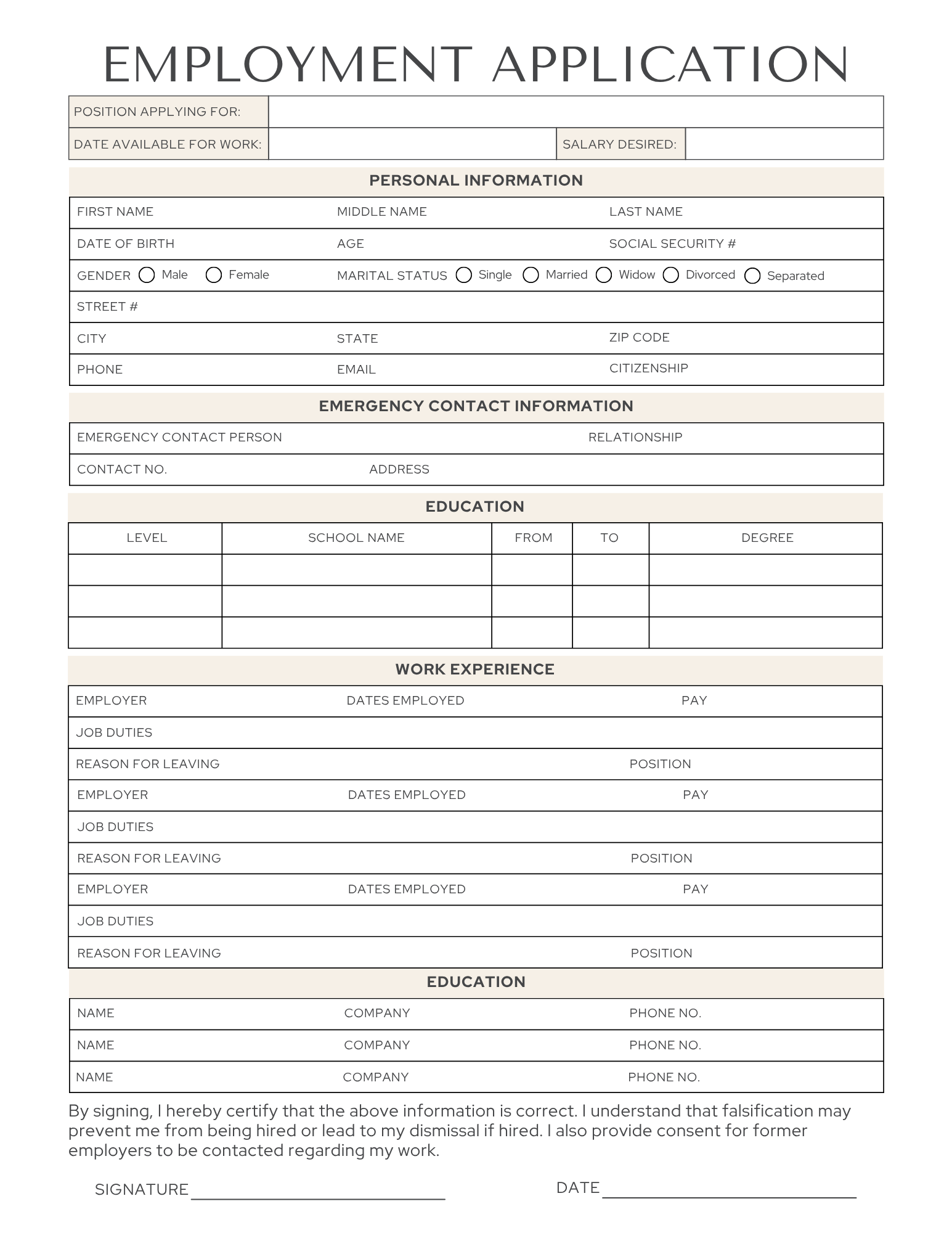 Hiring Checklist & Onboarding/Integration New Employee Template 
