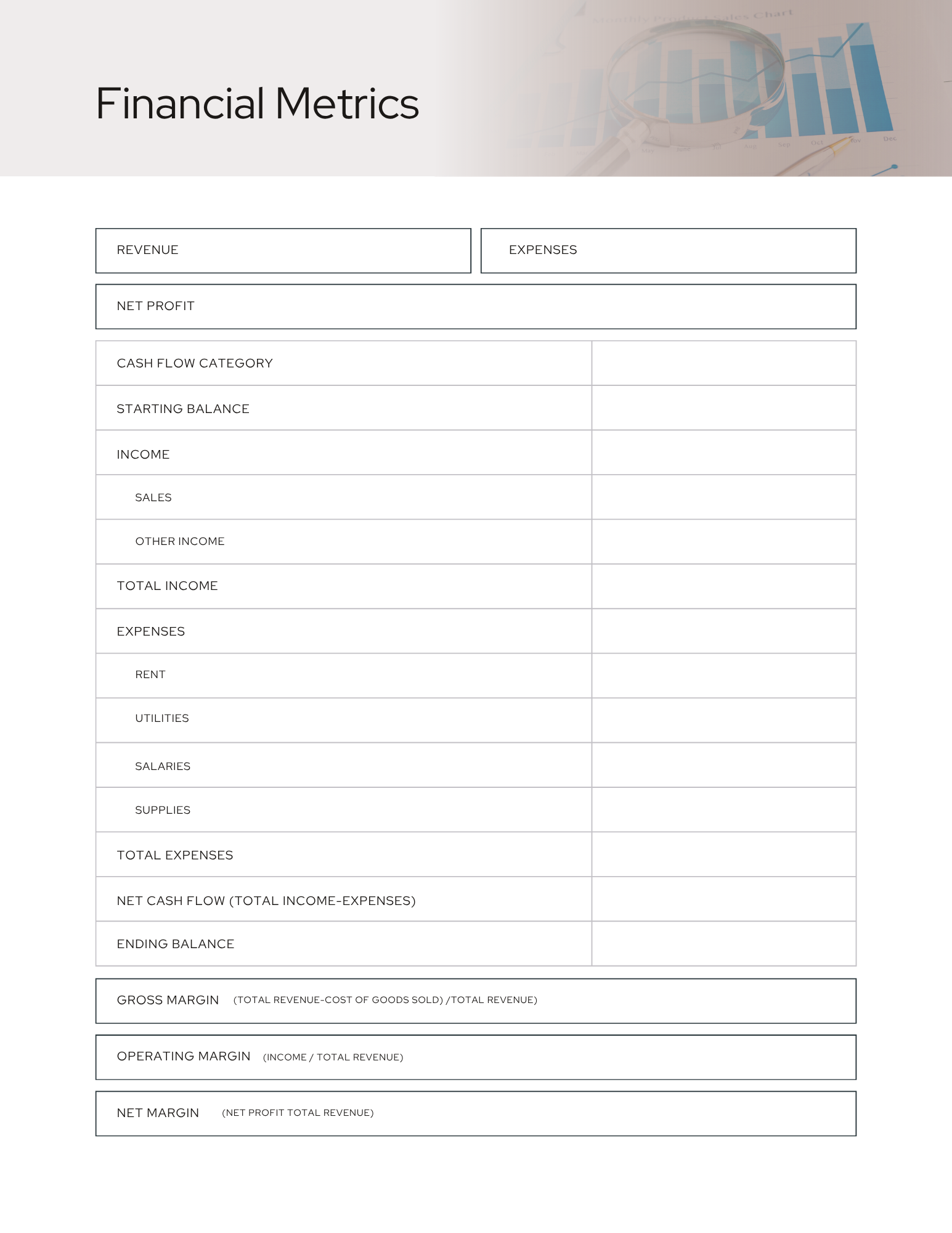 Monthly Business Report Template