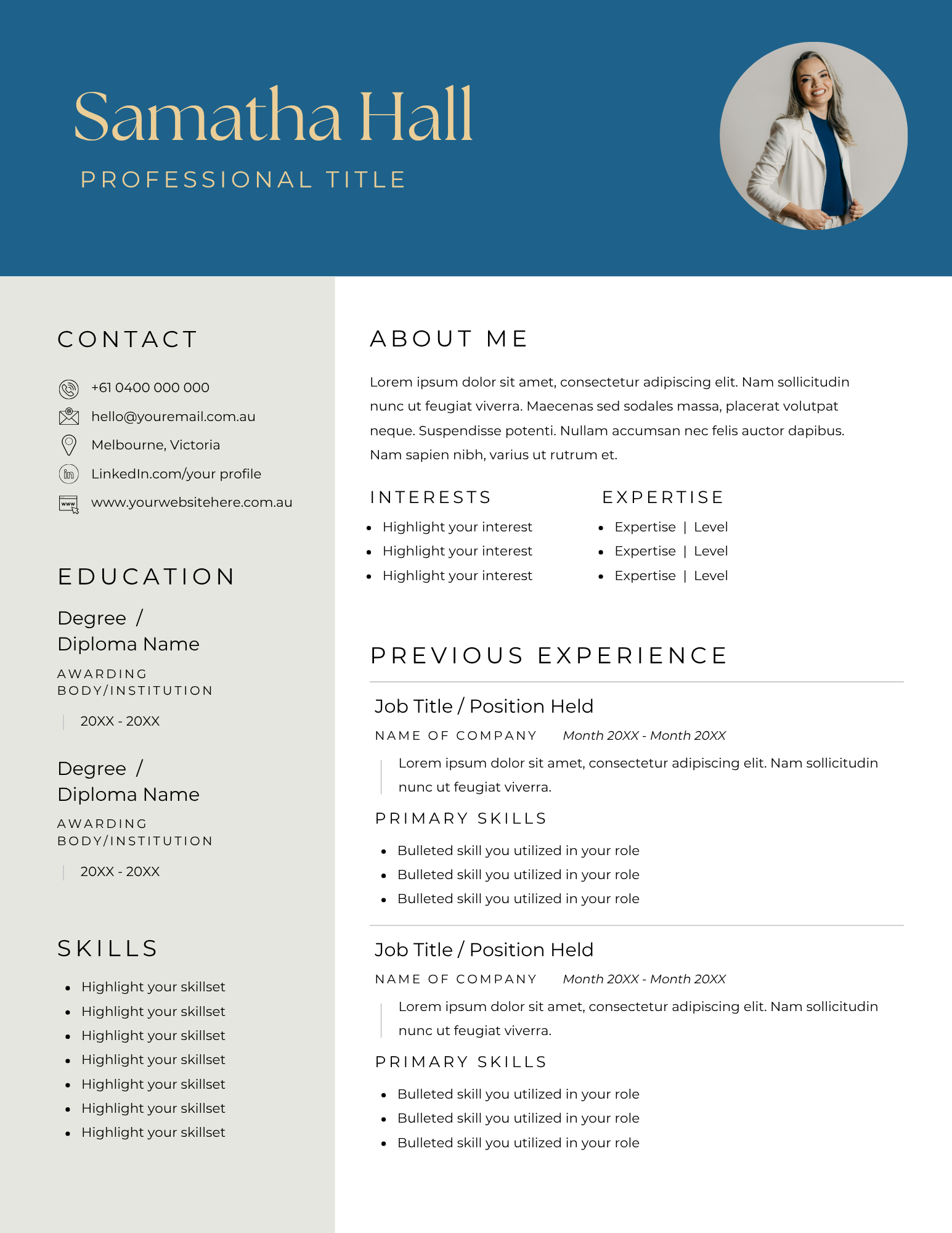 Resume Template