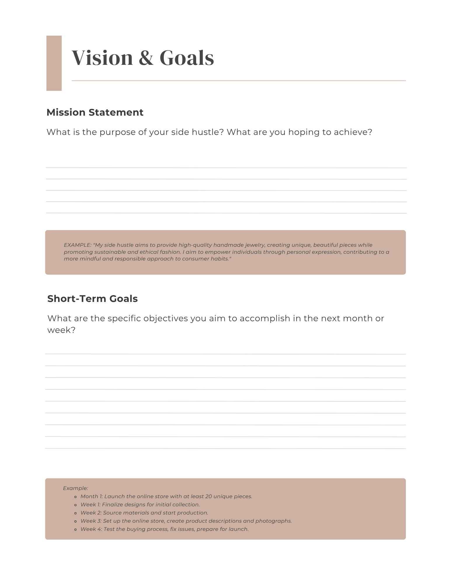 Side Hustle Planner + 2 Free Mini-eBooks 