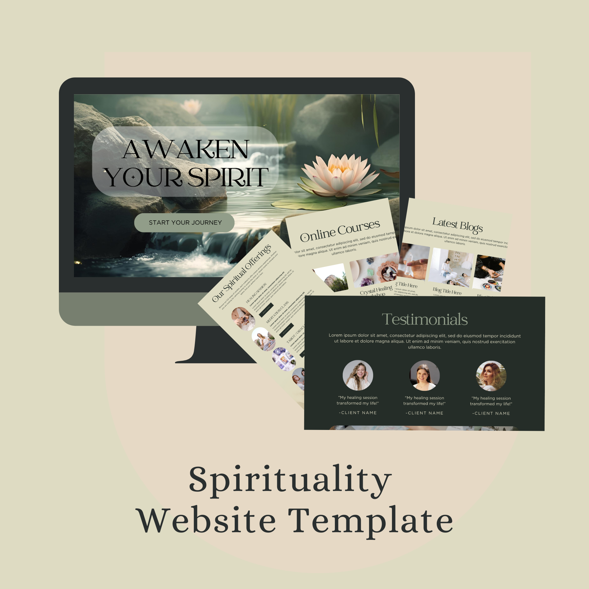Spiritual Website Template 