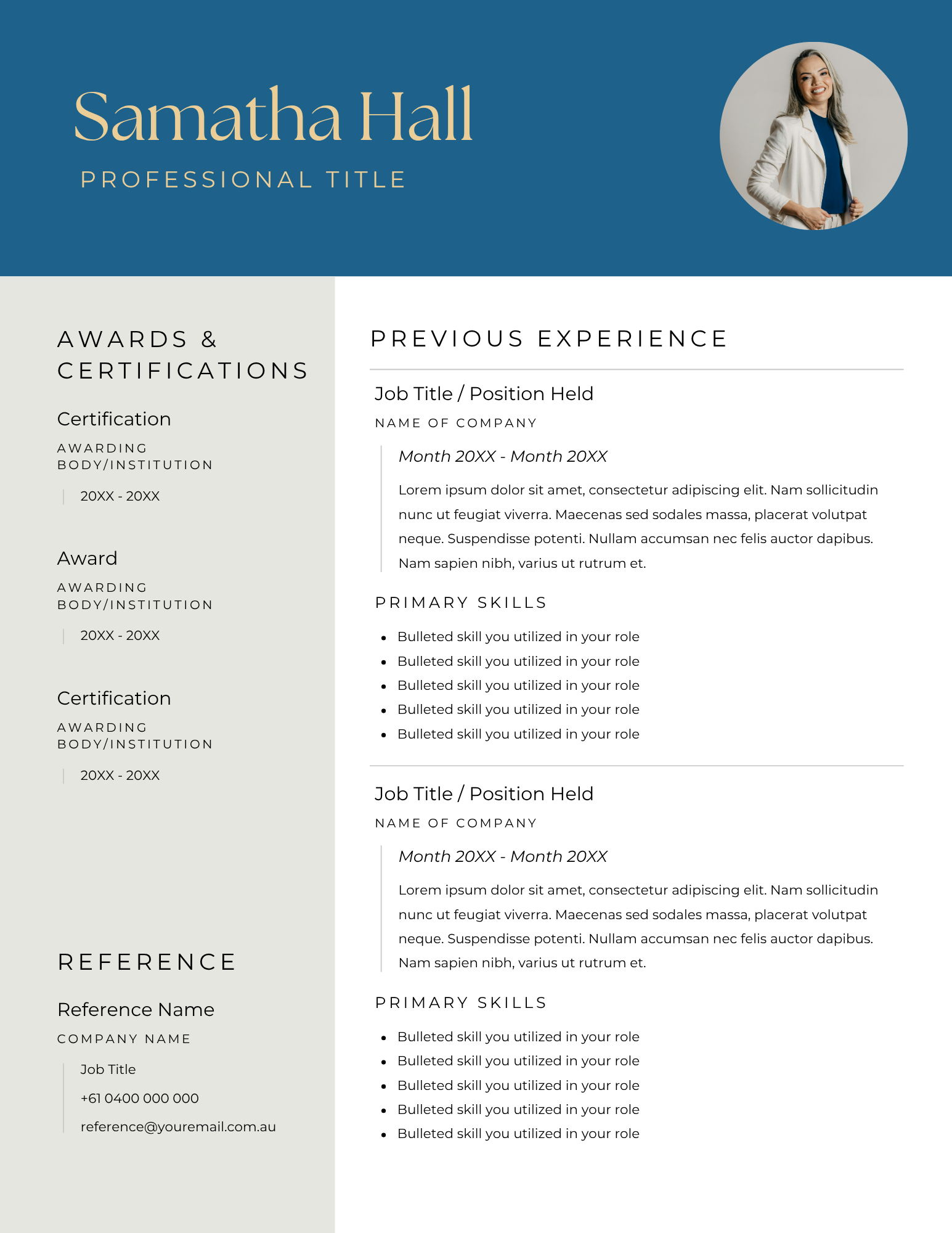 Resume Template