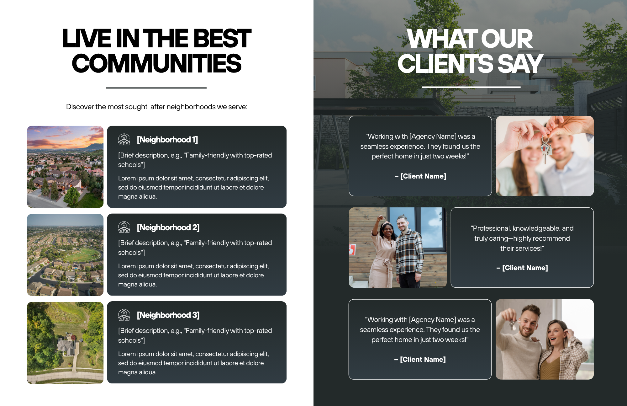 Real Estate Brochure Templates