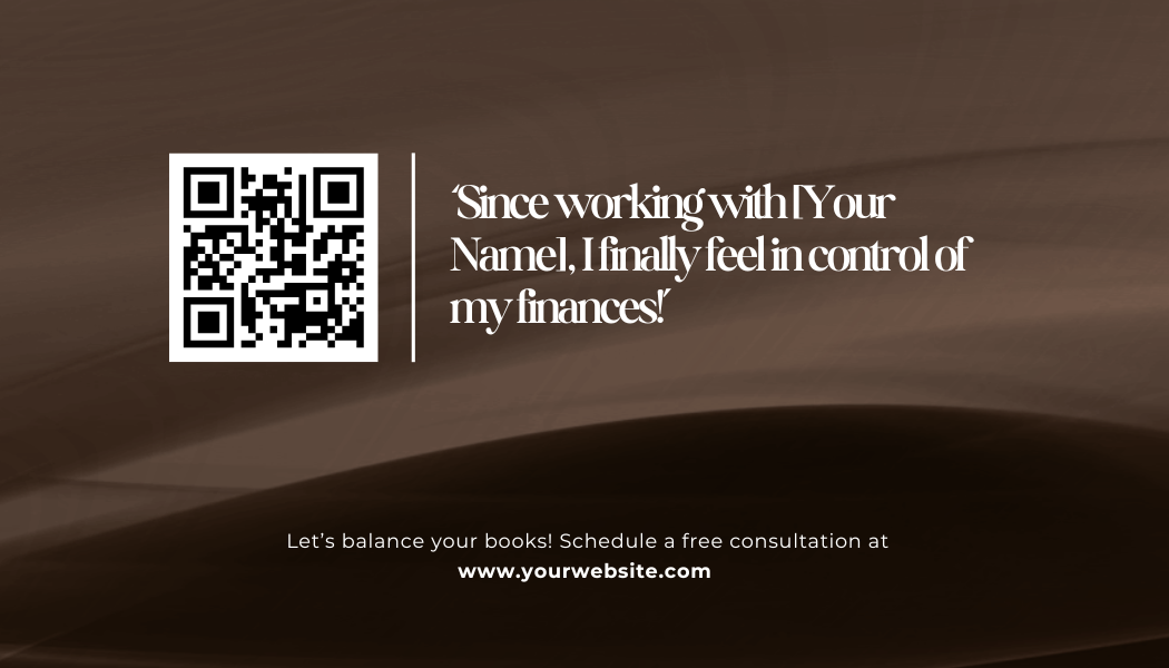 Bookkeeper Business Card Template 