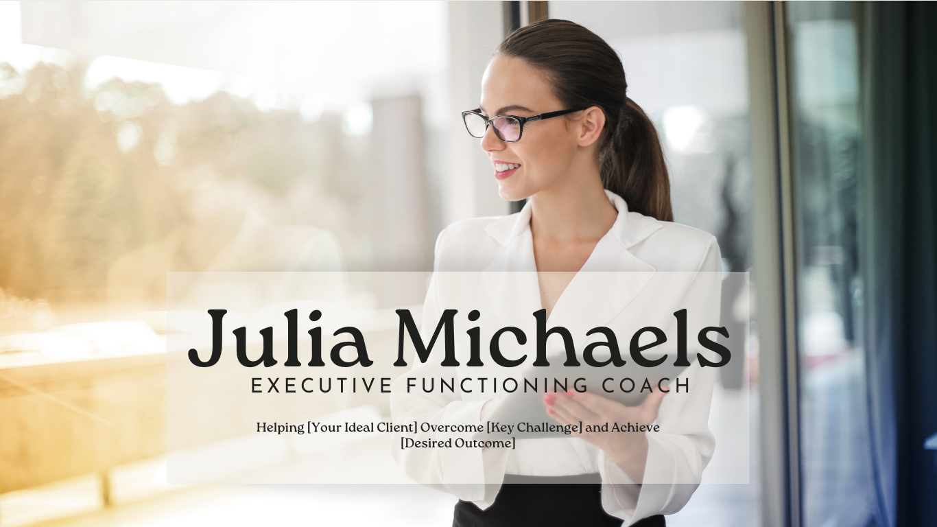 Executive Function Coach Website Template 