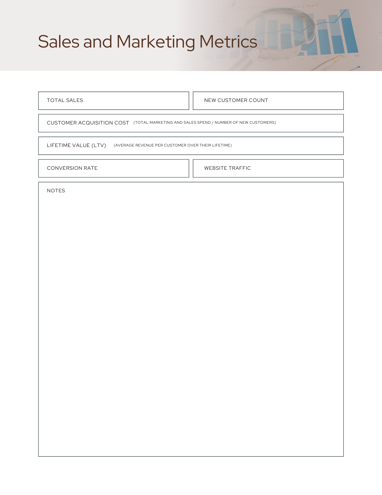 Monthly Business Report Template