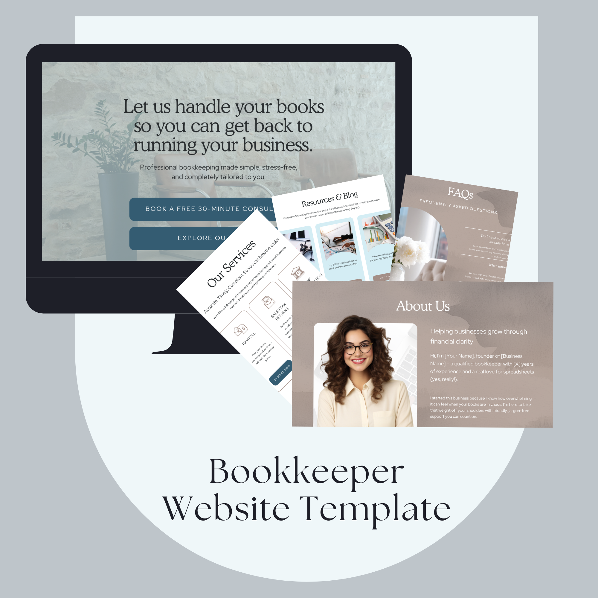 Bookkeeper Website Template 