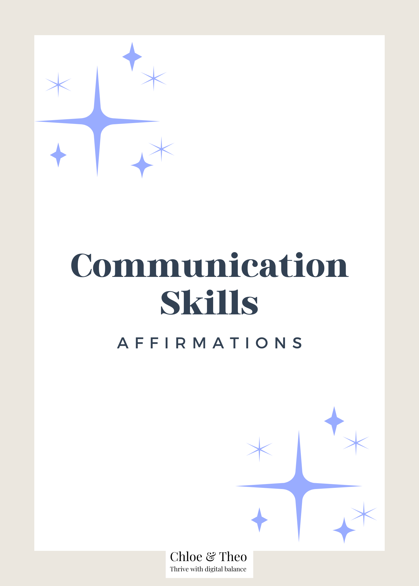 Communication Skills & Leadership Affirmations