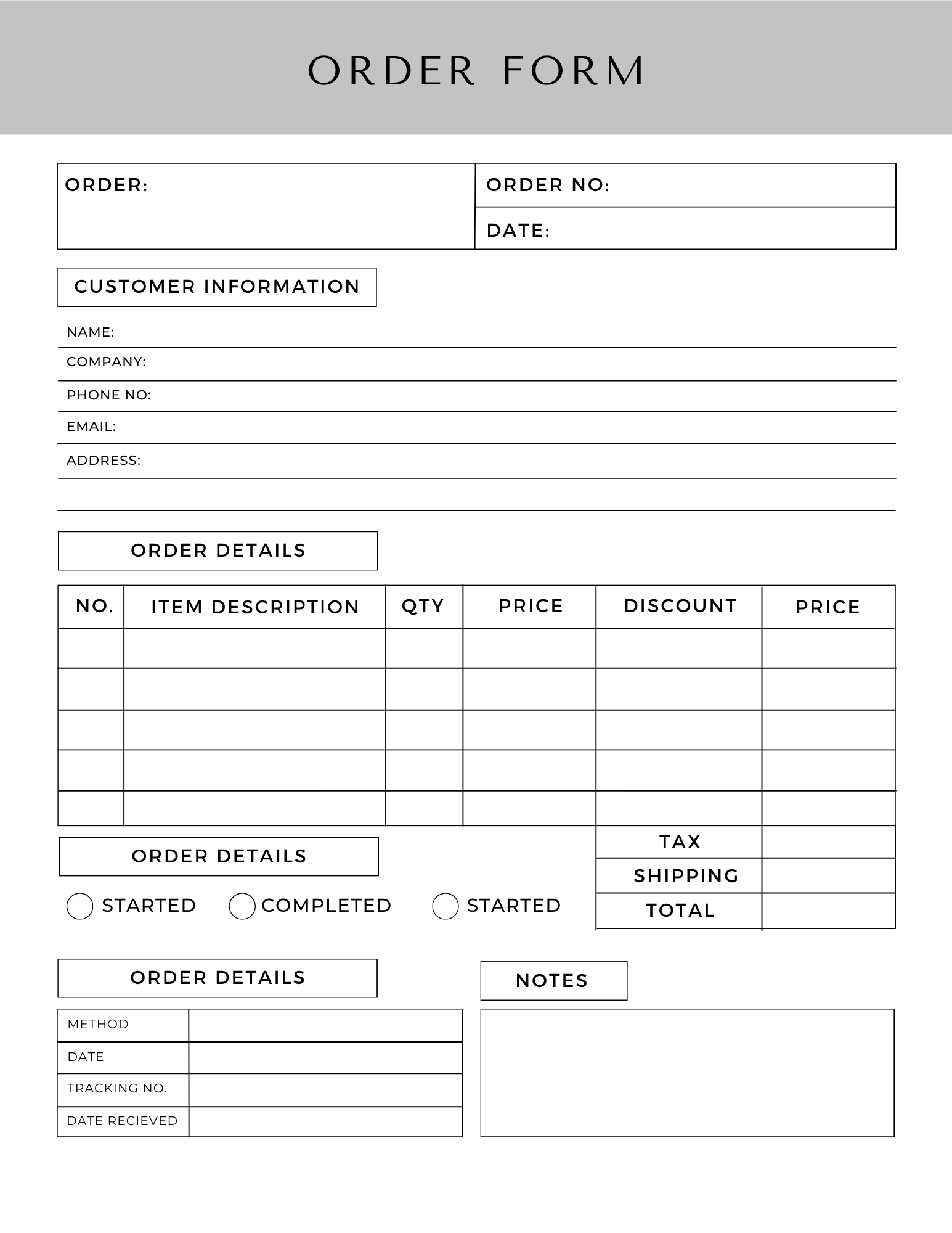 25 page Business Forms Bundle #2 Templates