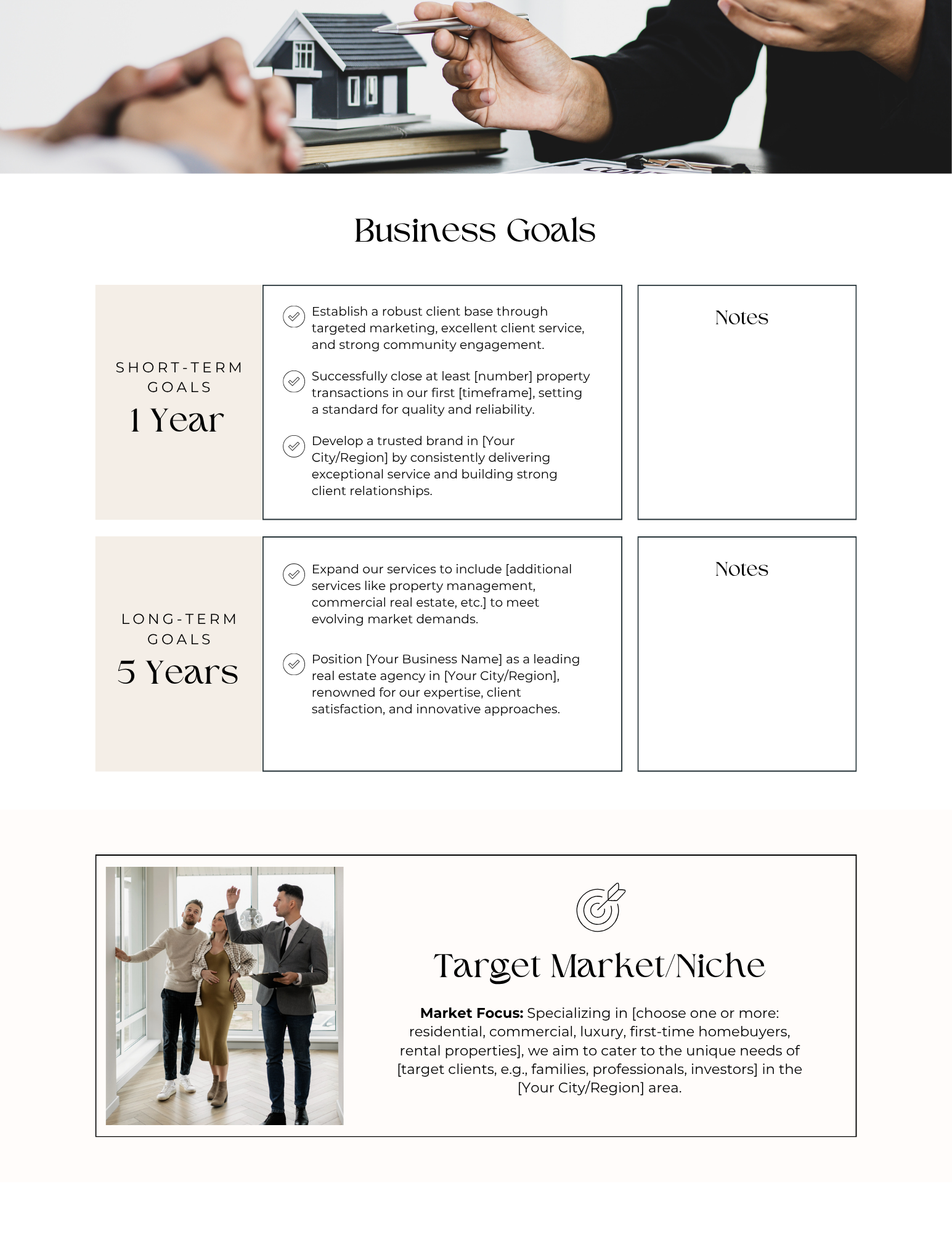 Real Estate Agents Business Plan Template