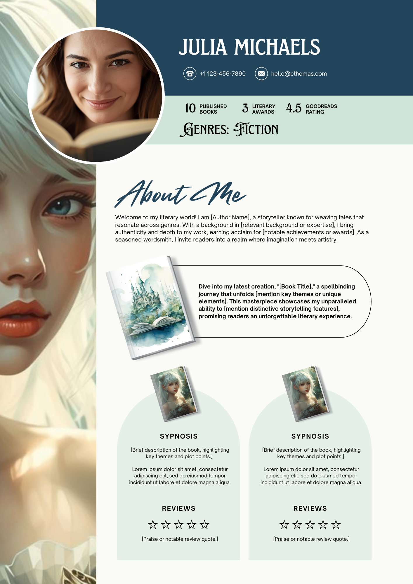 Author Media Kit Template