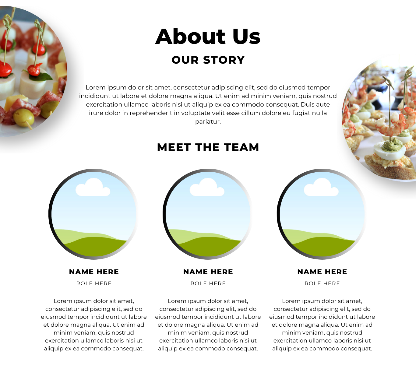 Catering Business Website Template 