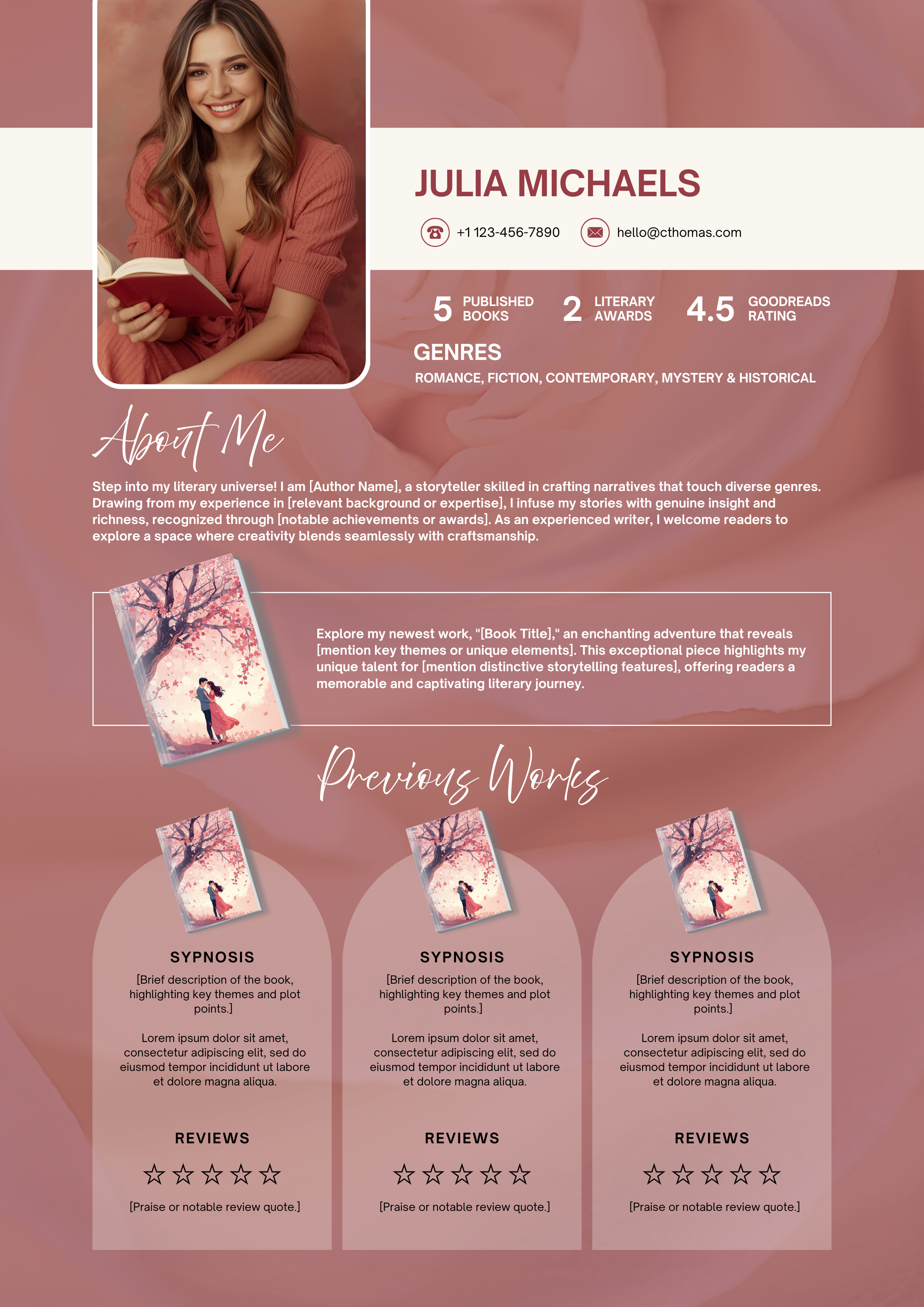 Author Media Kit Template