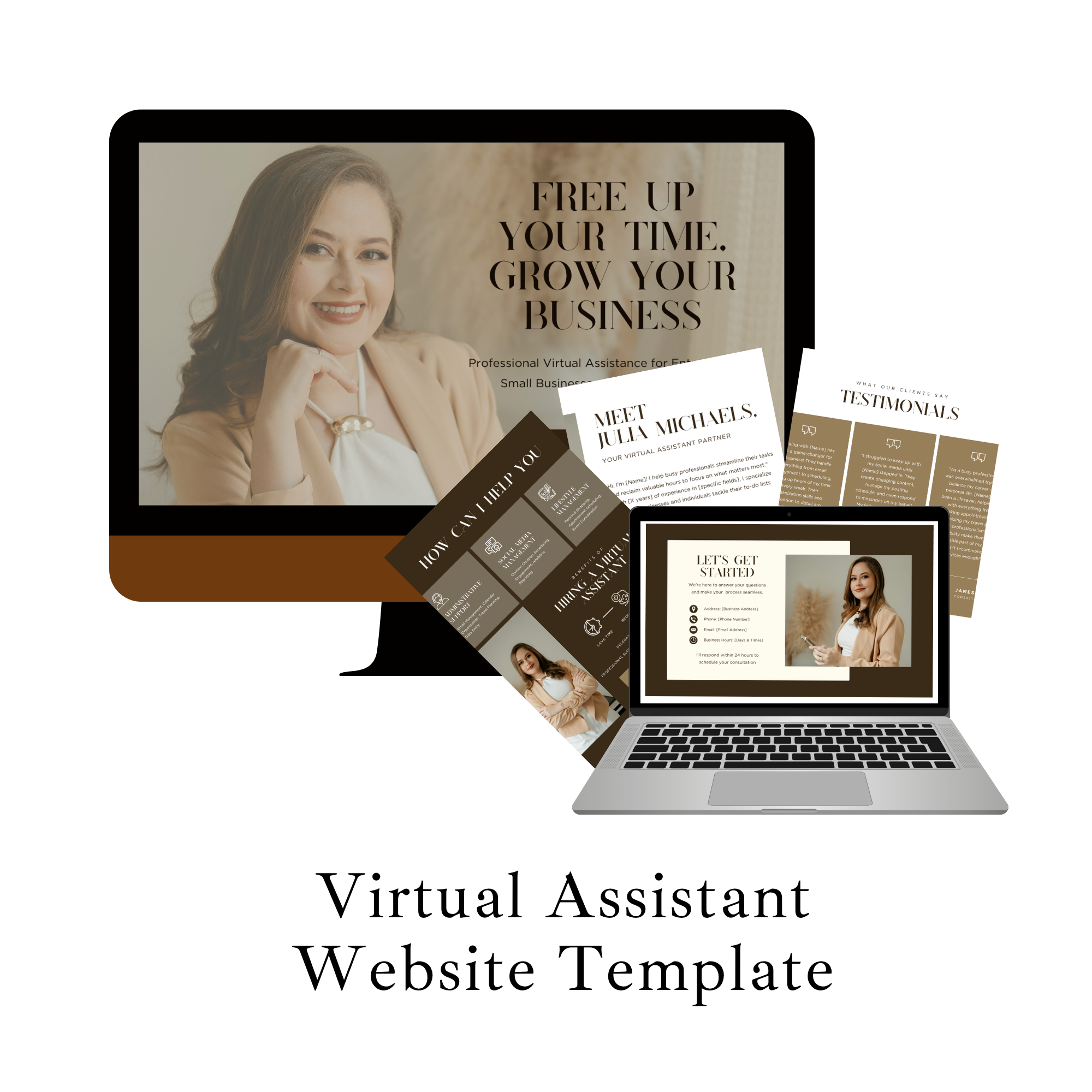 Virtual Assistant Website Template 