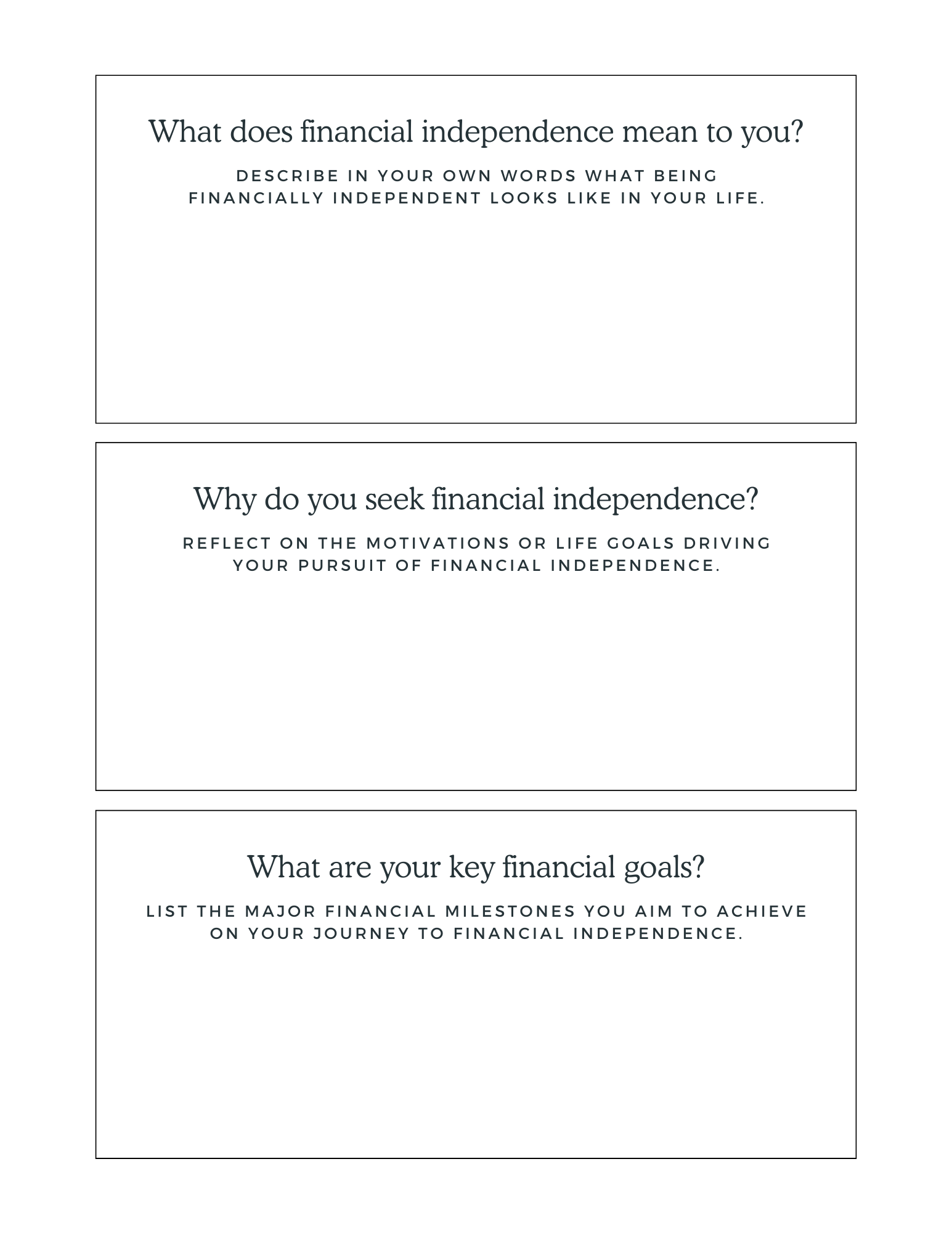 Financial Independence Roadmap