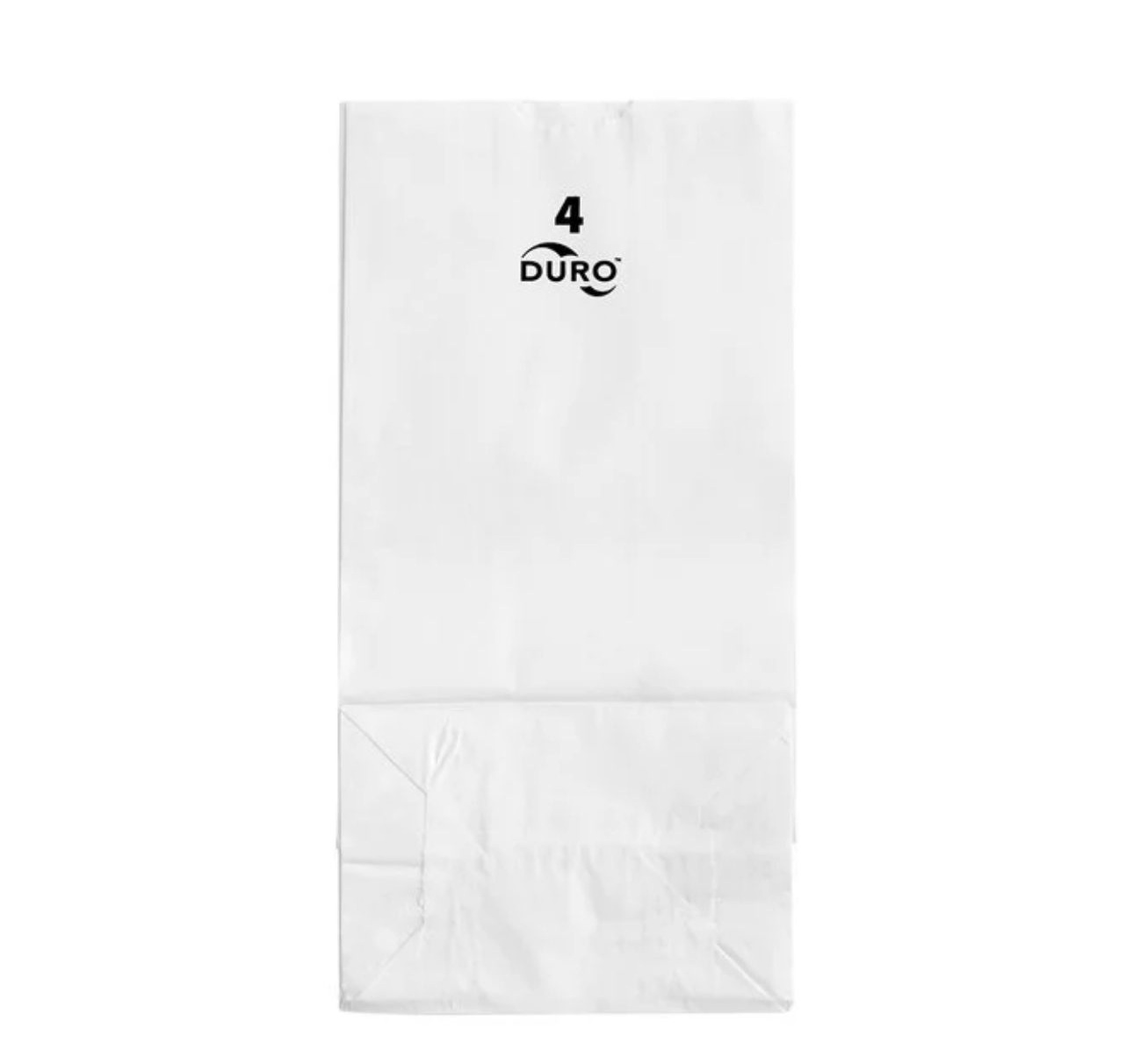Duro 4 lb. White Paper Bag