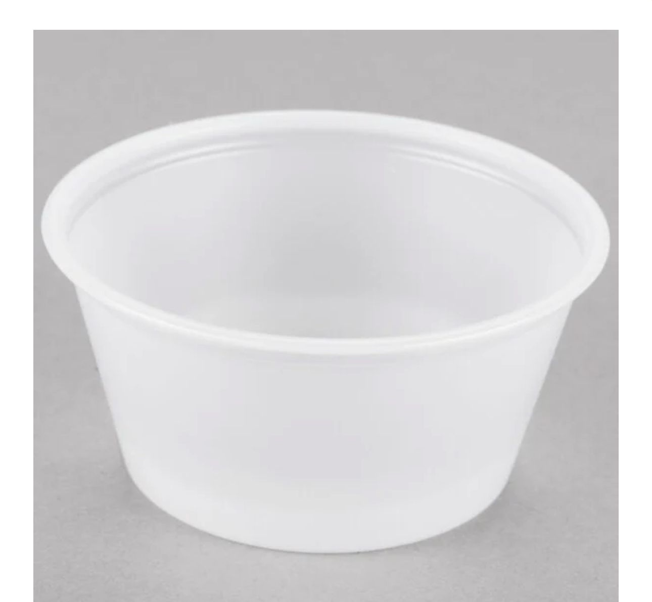 Solo P200N 2 oz. Translucent Polystyrene Souffle  Portion Cup