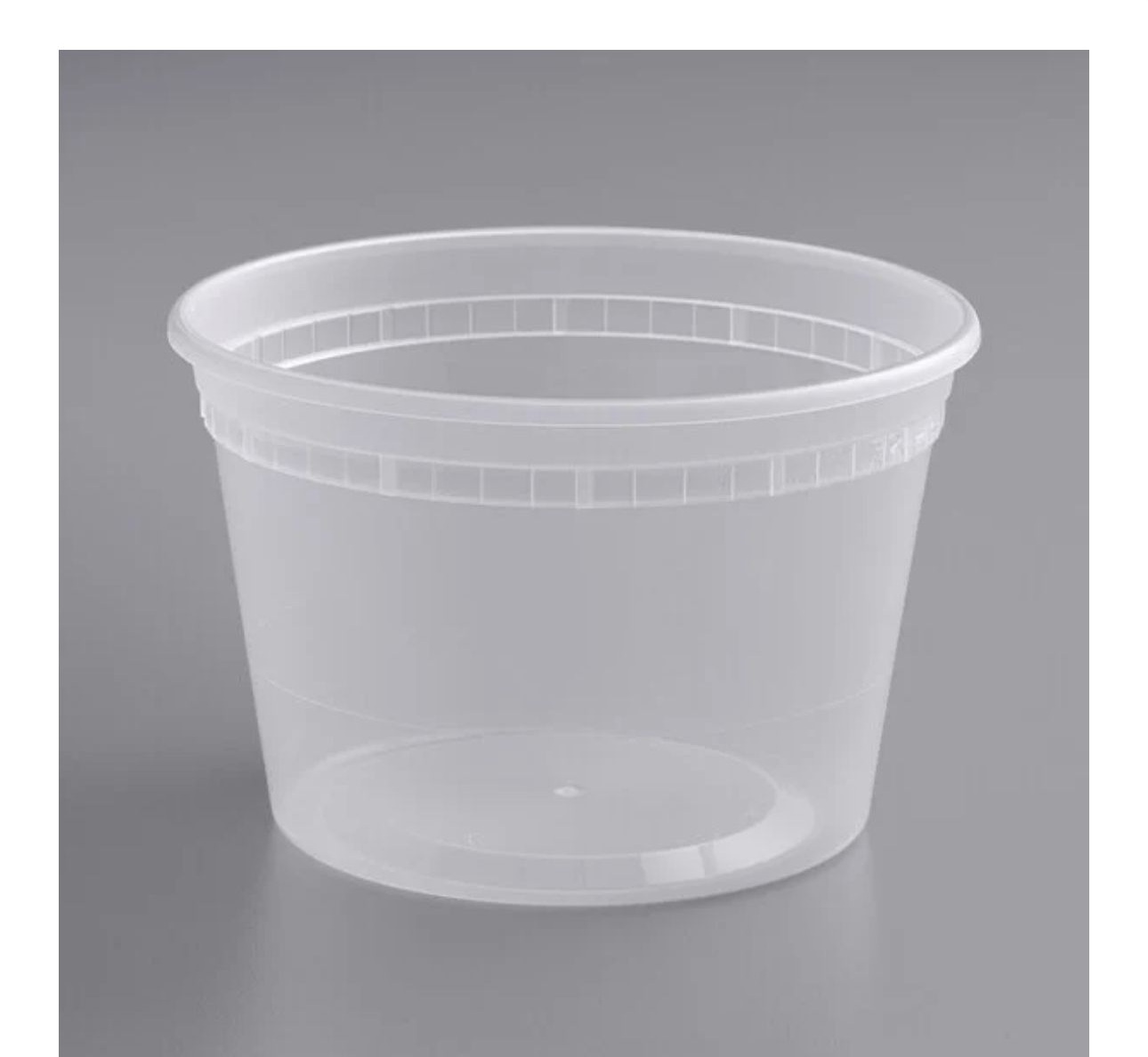 Choice Heavy Duty 16 oz. Microwavable Translucent Plastic Deli Container
