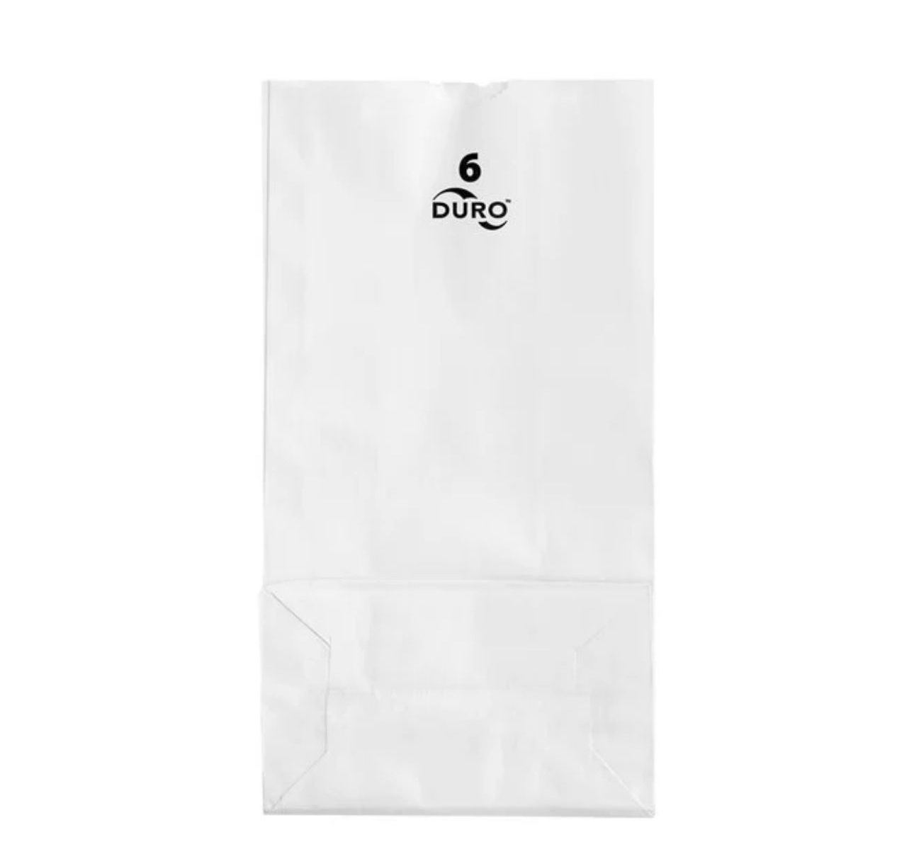 Duro 6 lb. White Paper Bag