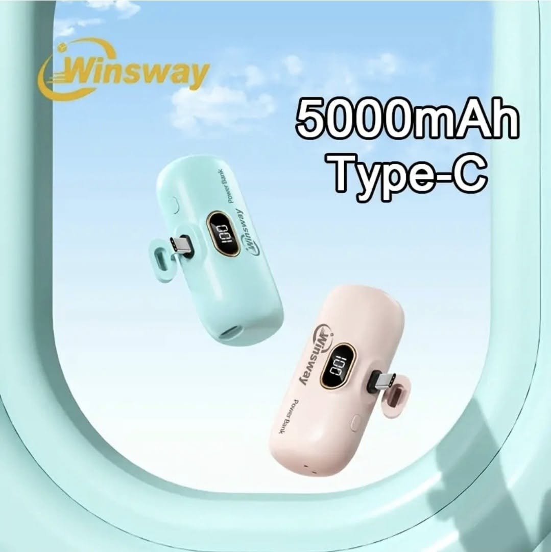 Winsway 5000mAh Type-C Mini Power Bank