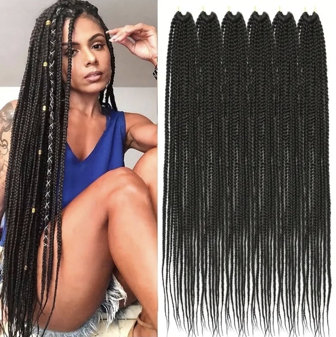 28 inch Box Braid Crochet Hair