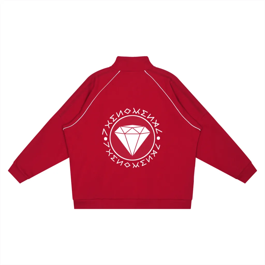 Phenomenal Red Zip-Up Jacket