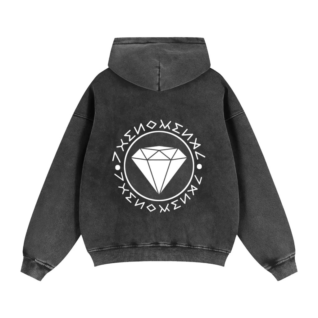 Black Zip-Up Hoodie