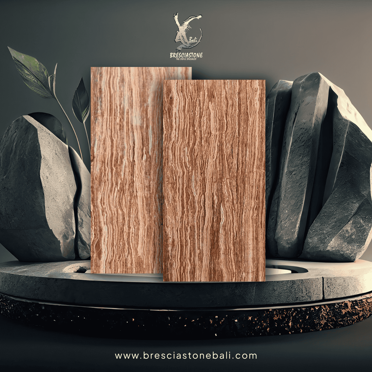 Onyx Rosso Travertine Slab 2.00 x 1.00