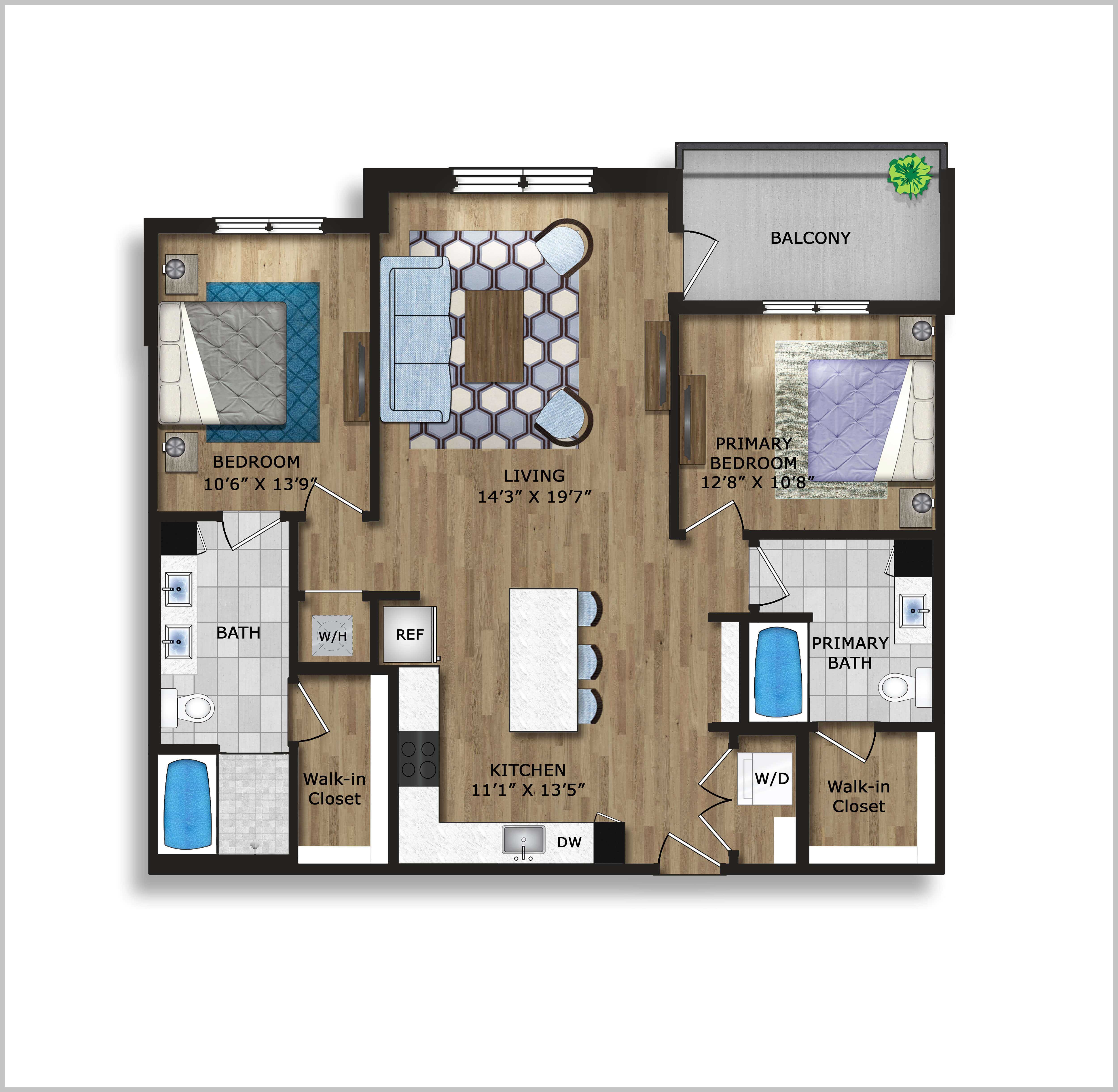 Floor plan (2D measured / schematic)