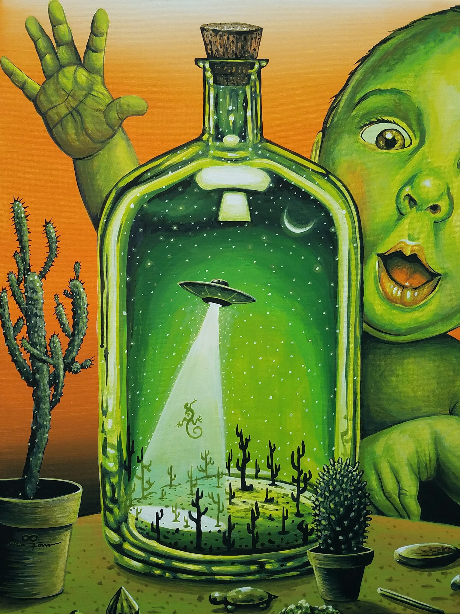 Spaceship in a Bottle