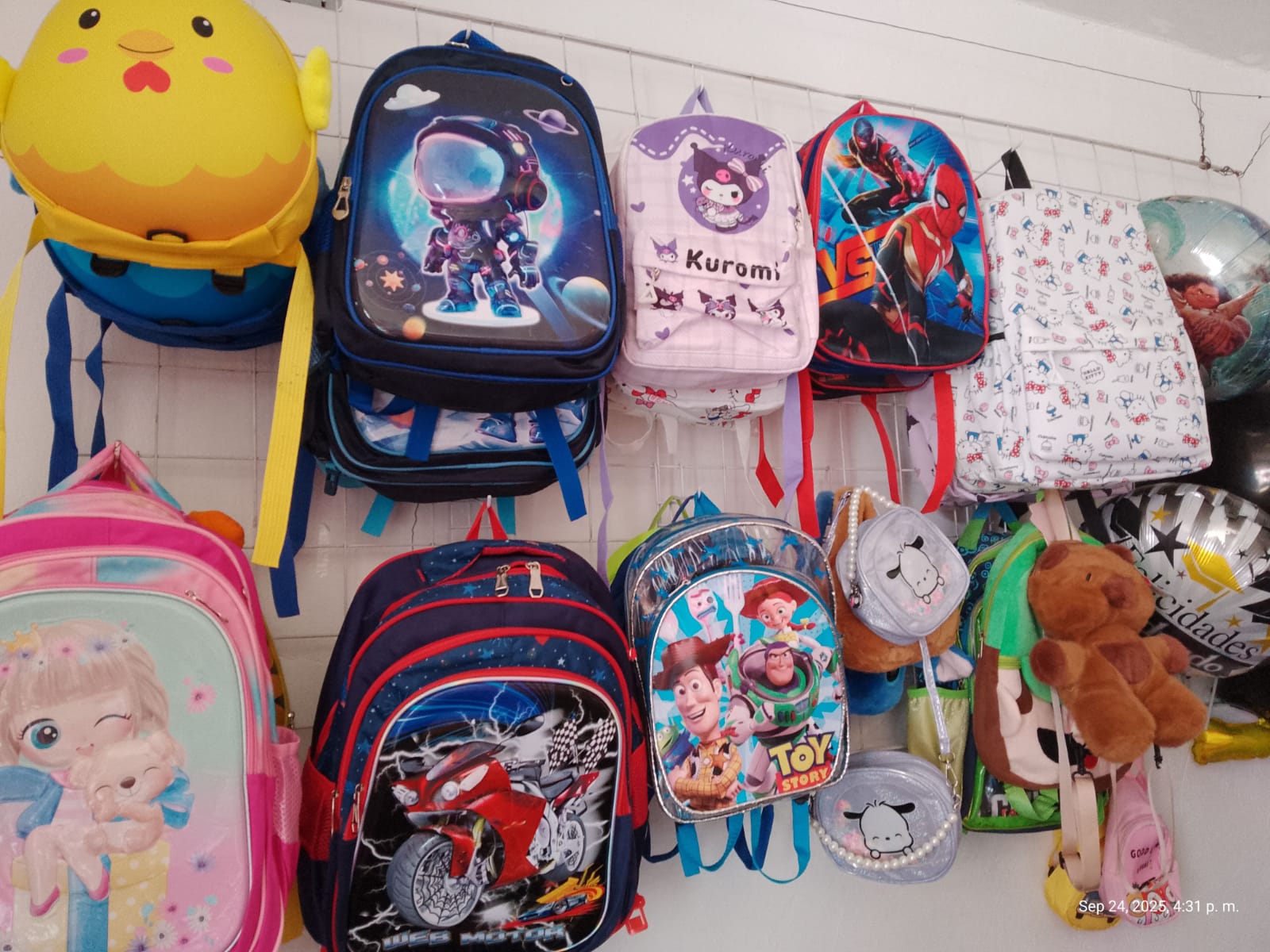 Mochila de motocicleta para niños