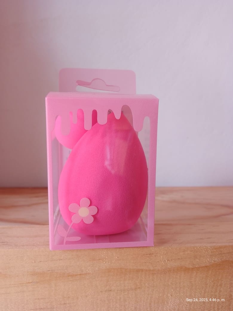 Esponja de maquillaje rosa