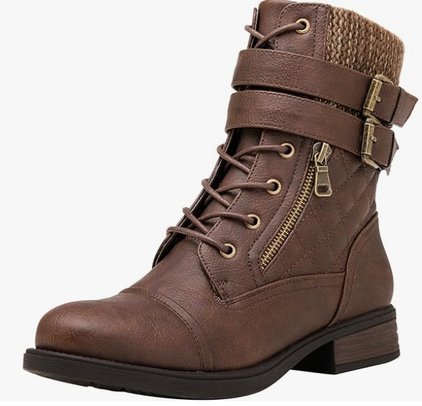 Women's Brown Leather Ankle Boot