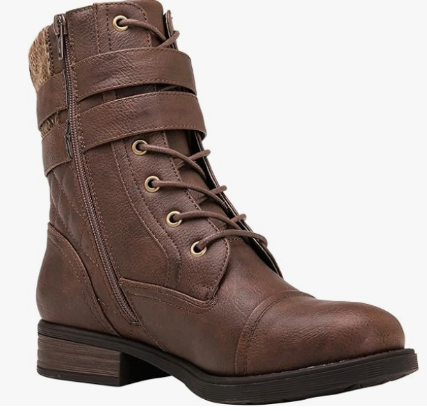 Women's Brown Leather Ankle Boot