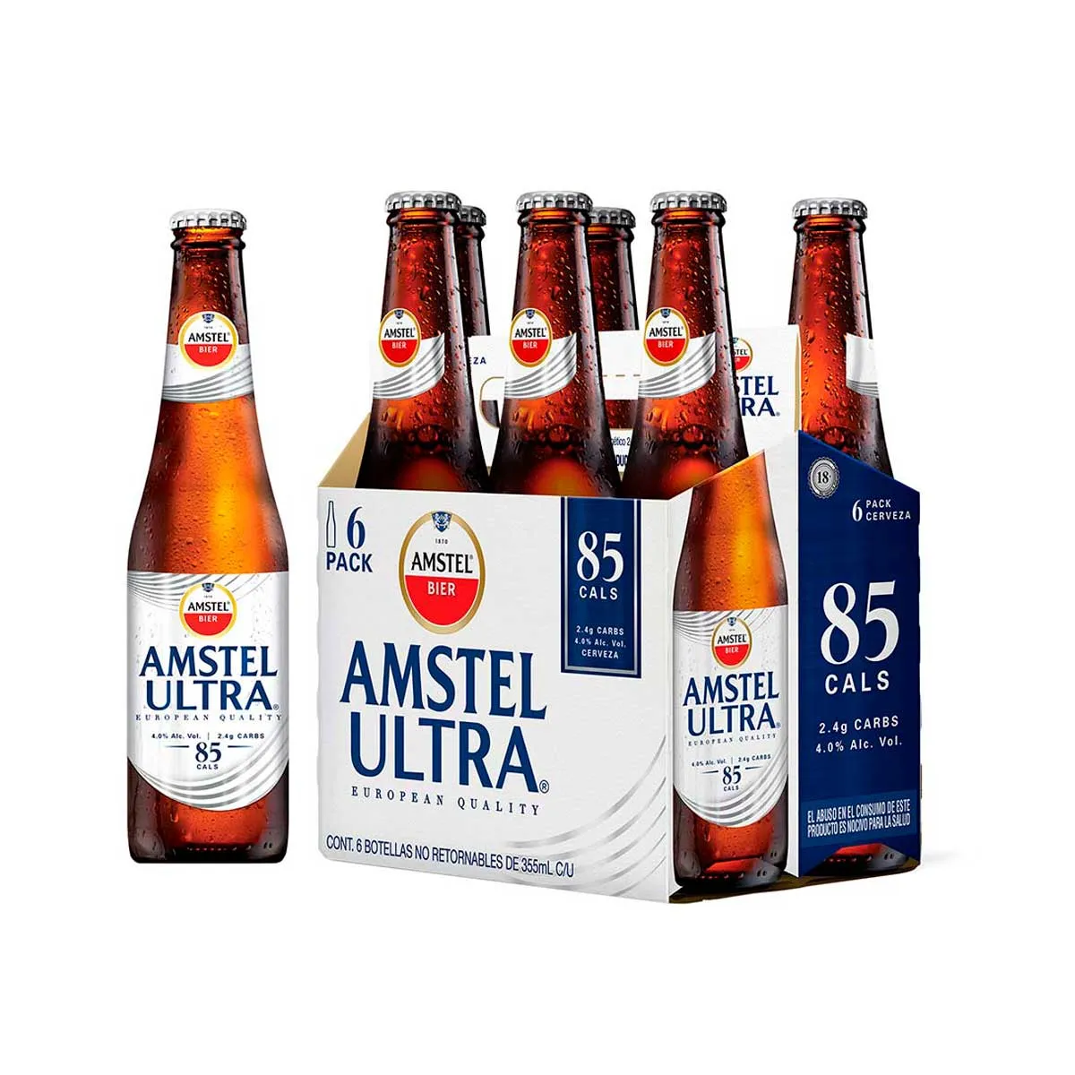 Amstel Ultra European Quality Beer 6 Pack