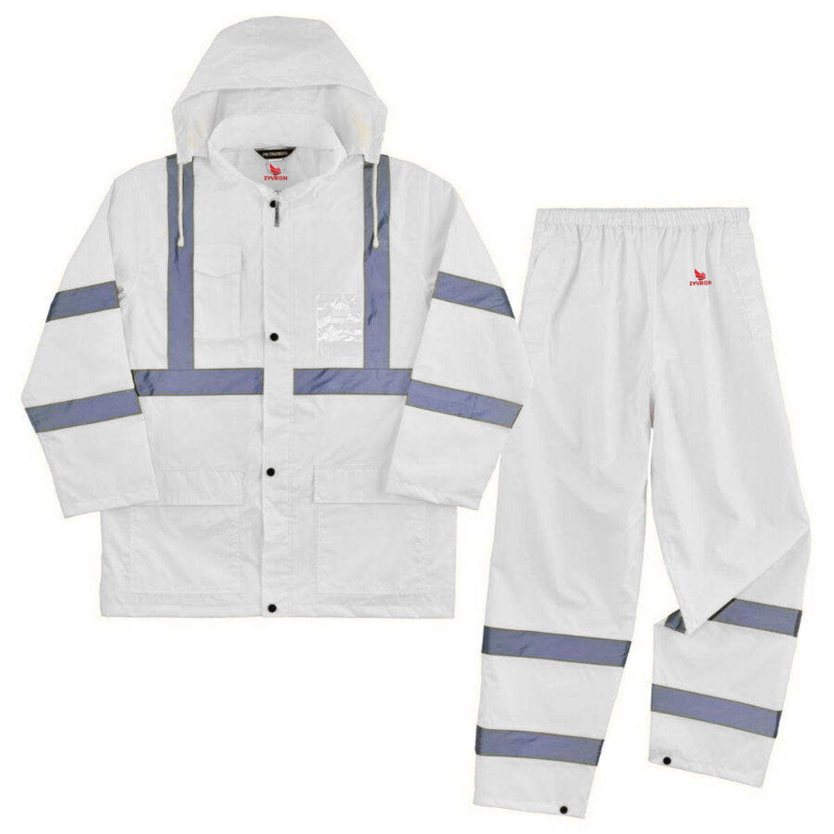 ZYVRON Lightweight Hi-Visibility Rain Suit – Waterproof Jacket & Pants