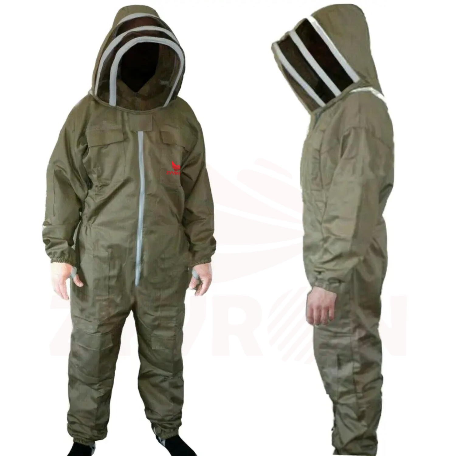 Zyvron Traditional Cotton Bee Suit with Fencing Veil