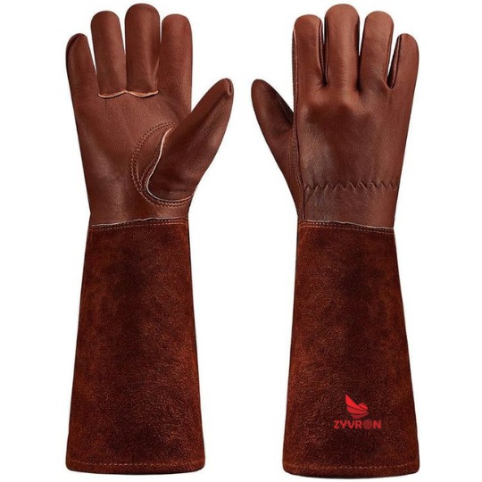 Rose Pruning Gloves – Long Leather Gauntlet