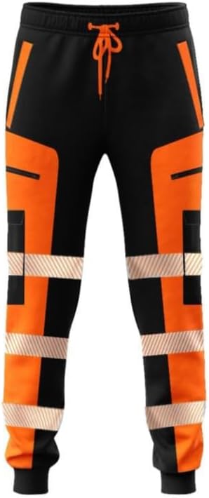 Zyvron Hi-Vis Safety Work Trousers / Reflective Jogger Pants